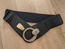 Load image into Gallery viewer, Belt with Diamante Ring Buckle