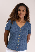 Load image into Gallery viewer, Lily & Me Button Through V Neck Top