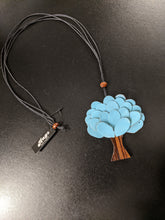 Load image into Gallery viewer, Leather Tree Necklace with Adjustable Length