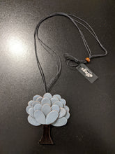 Load image into Gallery viewer, Leather Tree Necklace with Adjustable Length