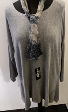 Load image into Gallery viewer, Small Scarf with Reptile and Leopard Print in Sheer Viscose