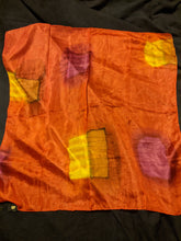 Load image into Gallery viewer, Square Silk Scarf with Random Square pattern