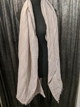 Load image into Gallery viewer, LINEN MIX SCARF - Natural