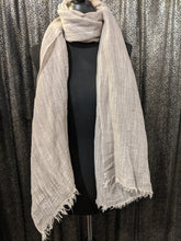 Load image into Gallery viewer, LINEN MIX SCARF - Natural