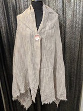 Load image into Gallery viewer, LINEN MIX SCARF - Natural