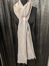 Load image into Gallery viewer, LINEN MIX SCARF - Natural