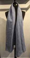 Load image into Gallery viewer, LINEN SCARF - Chambray Effect