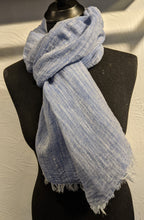 Load image into Gallery viewer, LINEN SCARF - Chambray Effect
