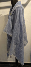Load image into Gallery viewer, LINEN SCARF - Chambray Effect