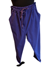 Load image into Gallery viewer, Plain Super Stretch 'Magic' Trousers - Lurex Mix Flat Drawstring with Silver Tip