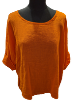 Load image into Gallery viewer, Italian cotton and linen top