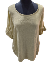 Load image into Gallery viewer, Italian cotton and linen top
