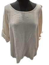 Load image into Gallery viewer, Italian cotton and linen top