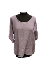 Load image into Gallery viewer, Italian cotton and linen top