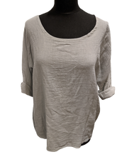 Load image into Gallery viewer, Italian cotton and linen top