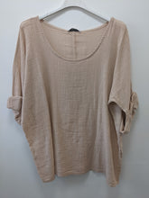 Load image into Gallery viewer, Italian cotton and linen top