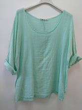 Load image into Gallery viewer, Italian cotton and linen top