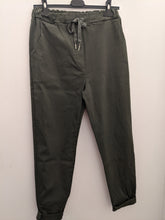 Load image into Gallery viewer, Plain Super Stretch 'Magic' Trousers - Lurex Mix Flat Drawstring with Silver Tip