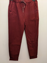 Load image into Gallery viewer, Plain Super Stretch 'Magic' Trousers - Lurex Mix Flat Drawstring with Silver Tip