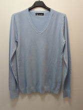 Load image into Gallery viewer, V Neck Fitted Fine Knit Jumper