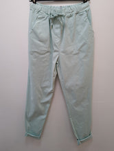 Load image into Gallery viewer, Plain Super Stretch 'Magic' Trousers - Lurex Mix Flat Drawstring with Silver Tip