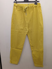 Load image into Gallery viewer, Plain Super Stretch 'Magic' Trousers - Lurex Mix Flat Drawstring with Silver Tip