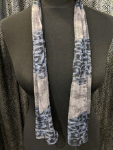 Load image into Gallery viewer, Small Scarf with Reptile and Leopard Print in Sheer Viscose