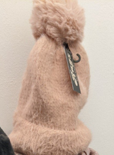 Load image into Gallery viewer, Fluffy Knit Bobble Hat with Fleece Lining
