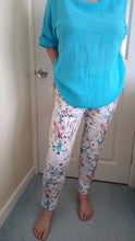 Load image into Gallery viewer, Pinns Floral Pull on Trousers- Ankle Grazers
