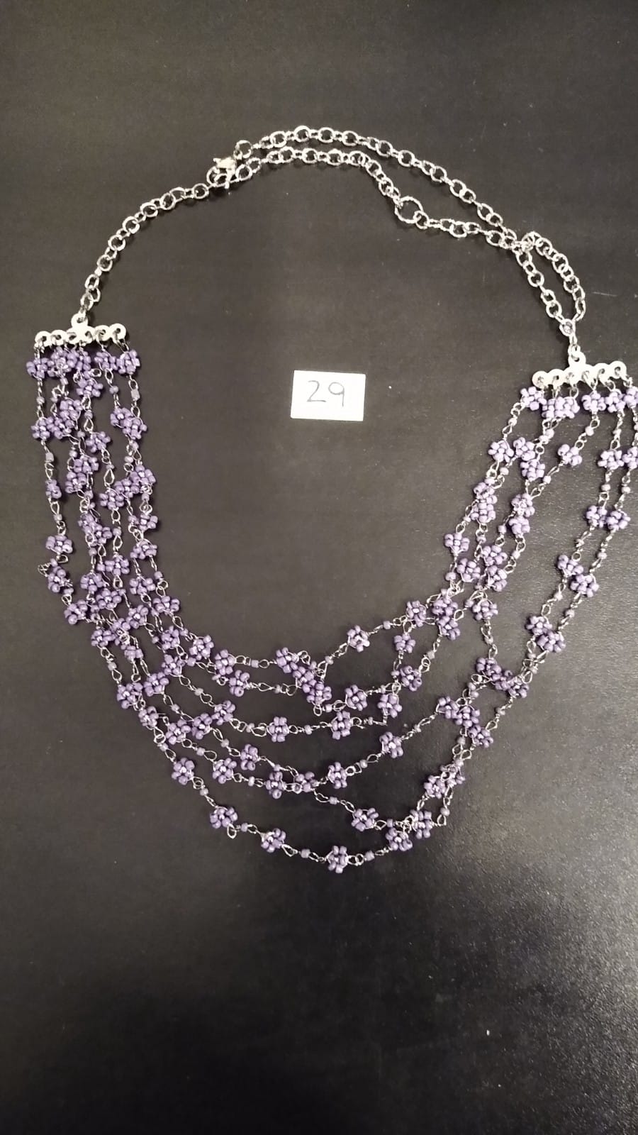 Necklace - Lilac Delicate Clusters in Multi strands