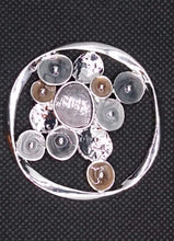 Load image into Gallery viewer, Magnetic Scarf Fastener/Brooch Open Circle Detail
