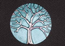 Load image into Gallery viewer, Magnetic Scarf Fastener/Brooch Tree of Life Circle Detail
