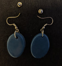 Load image into Gallery viewer, Double Sided Oval Drop Earrings
