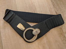 Load image into Gallery viewer, Belt with Diamante Ring Buckle
