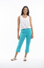 Load image into Gallery viewer, Orientique Cotton Stretch Crop Capri Length Trousers
