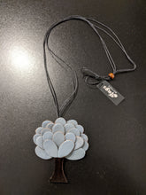 Load image into Gallery viewer, Leather Tree Necklace with Adjustable Length
