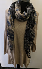 Load image into Gallery viewer, Scarf/Shawl - Lightweight and Soft with Graduated Abstract Pattern
