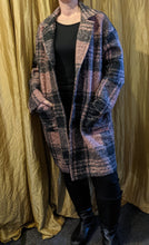 Load image into Gallery viewer, Soft Wool/Mix Coat with Check Pattern
