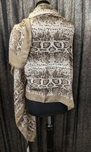 Load image into Gallery viewer, Scarf/Shawl - Lightweight Reptile Print with Border
