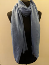 Load image into Gallery viewer, Plain Coloured Scarf with Frayed Edge
