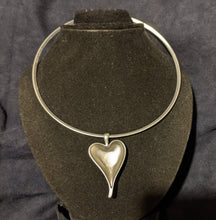 Load image into Gallery viewer, Ring Necklace with Heart Pendant
