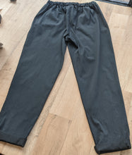 Load image into Gallery viewer, Plain Super Stretch &#39;Magic&#39; Trousers - Lurex Mix Flat Drawstring with Silver Tip
