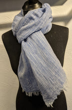 Load image into Gallery viewer, LINEN SCARF - Chambray Effect
