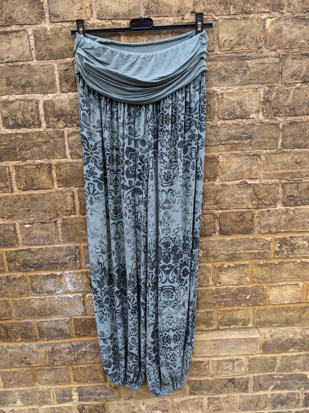 Harem Trousers - Lightweight Faded Vintage Print