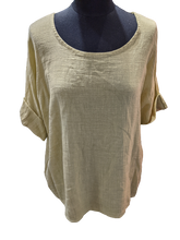 Load image into Gallery viewer, Italian cotton and linen top
