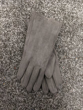 Load image into Gallery viewer, Faux Suede Soft Stretch Gloves with Touchscreen Finger
