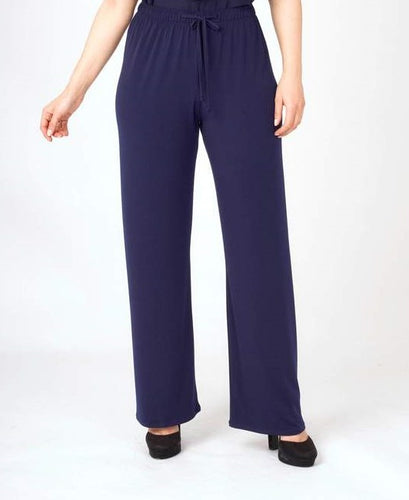 Saloos Trousers with Wide Leg Pull On Style