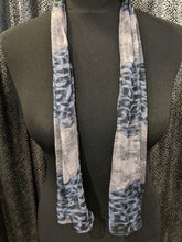 Load image into Gallery viewer, Small Scarf with Reptile and Leopard Print in Sheer Viscose
